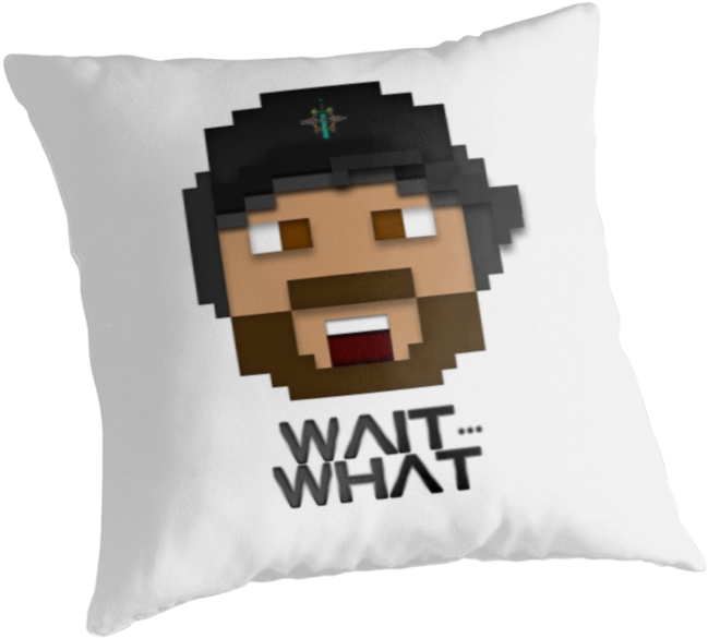 Delta O Tech's Minecraft Head Wait What (875x875), Png Download