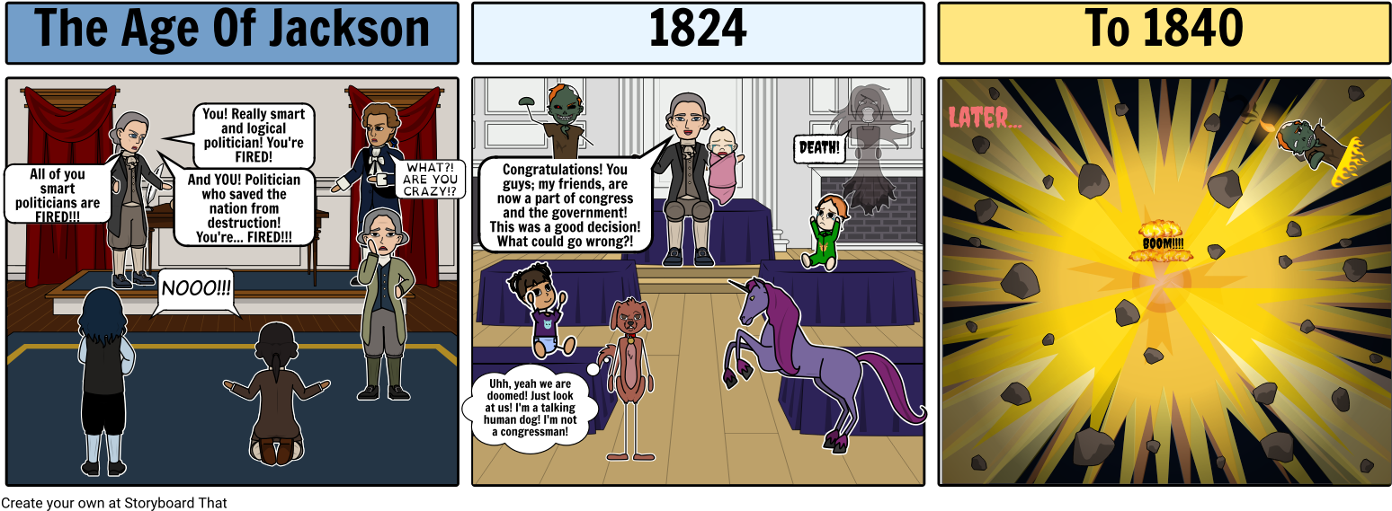 Andrew Jackson Being Stupid (1571x591), Png Download
