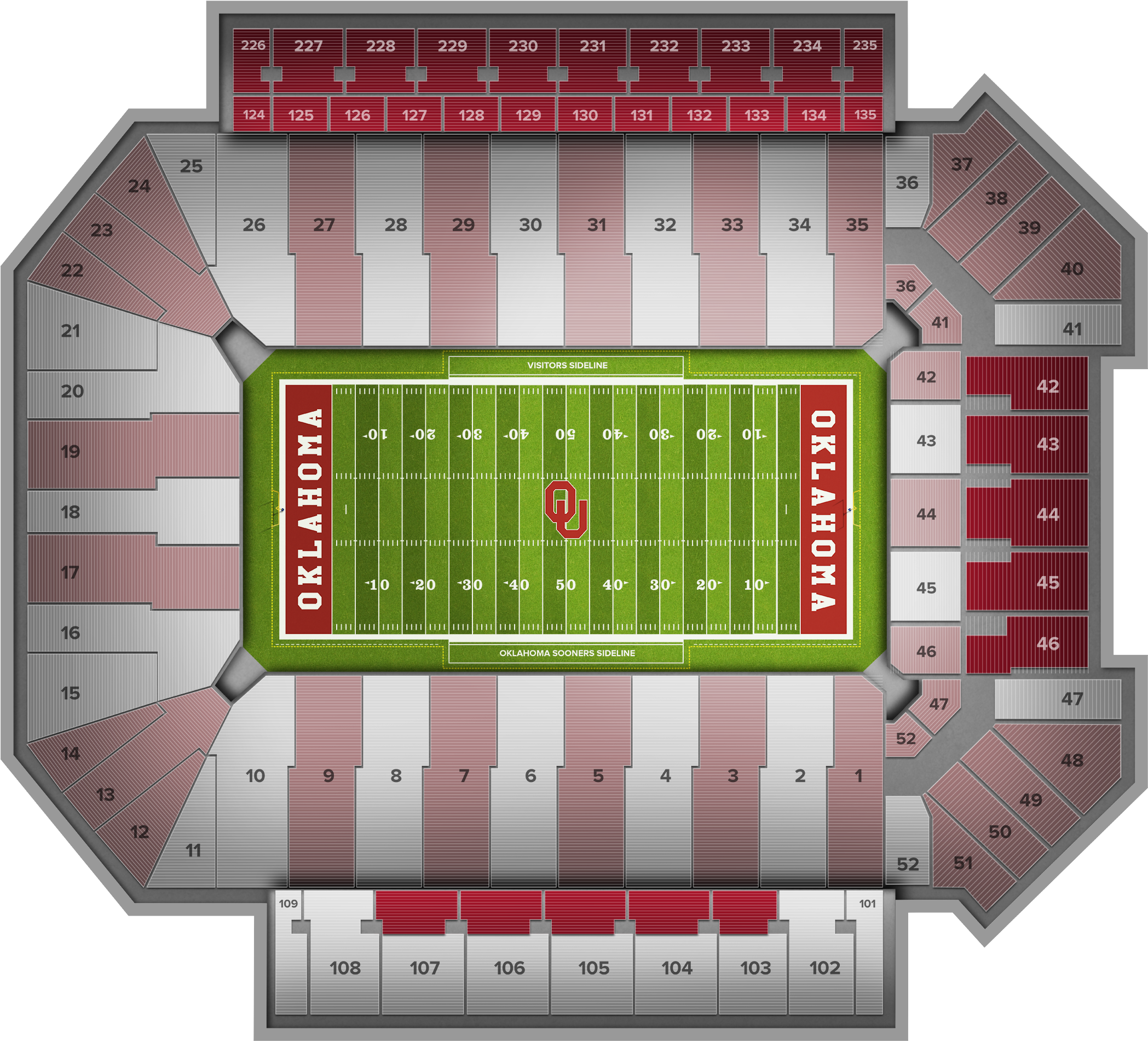 Ucla Football At Oklahoma Football At Oklahoma Memorial (2560x1936), Png Download
