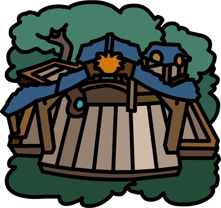 Puffle Tree House (745x702), Png Download