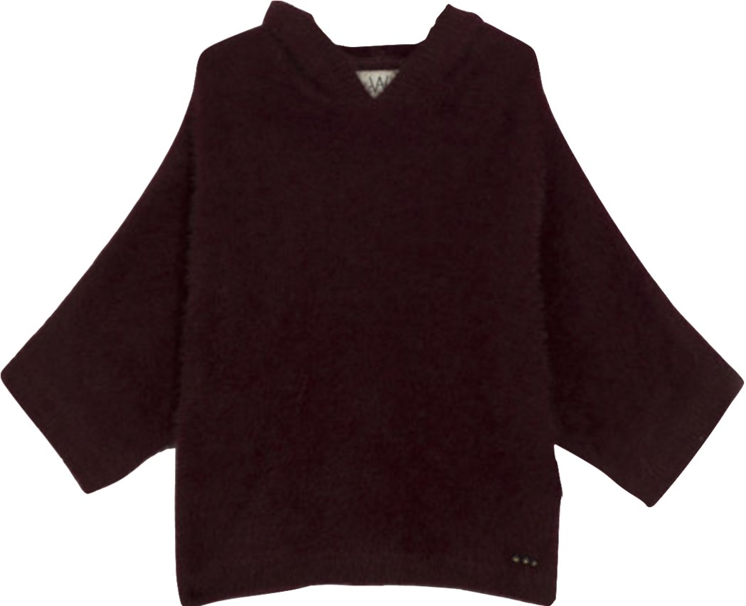 Fuzzy Hooded Poncho (1049x852), Png Download