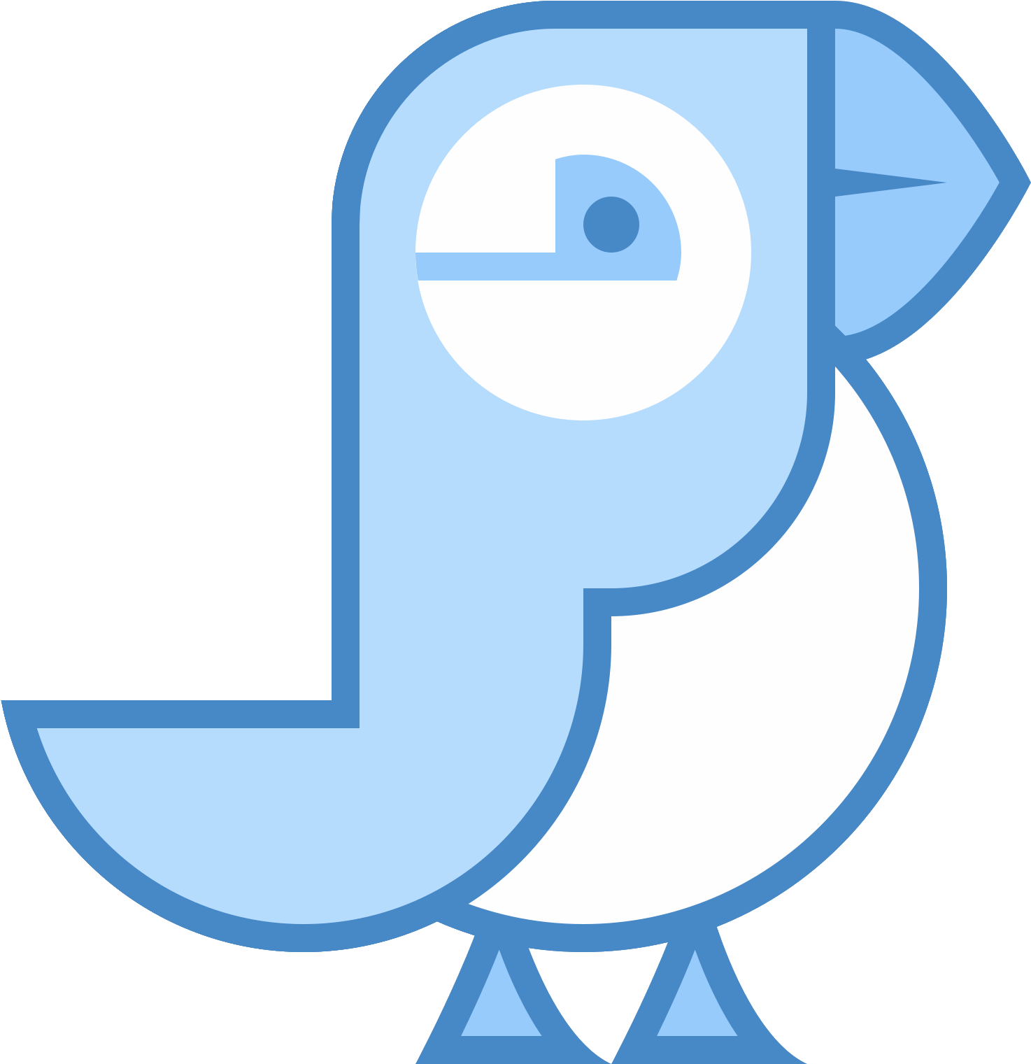 Puffin Bird Icon (1600x1600), Png Download