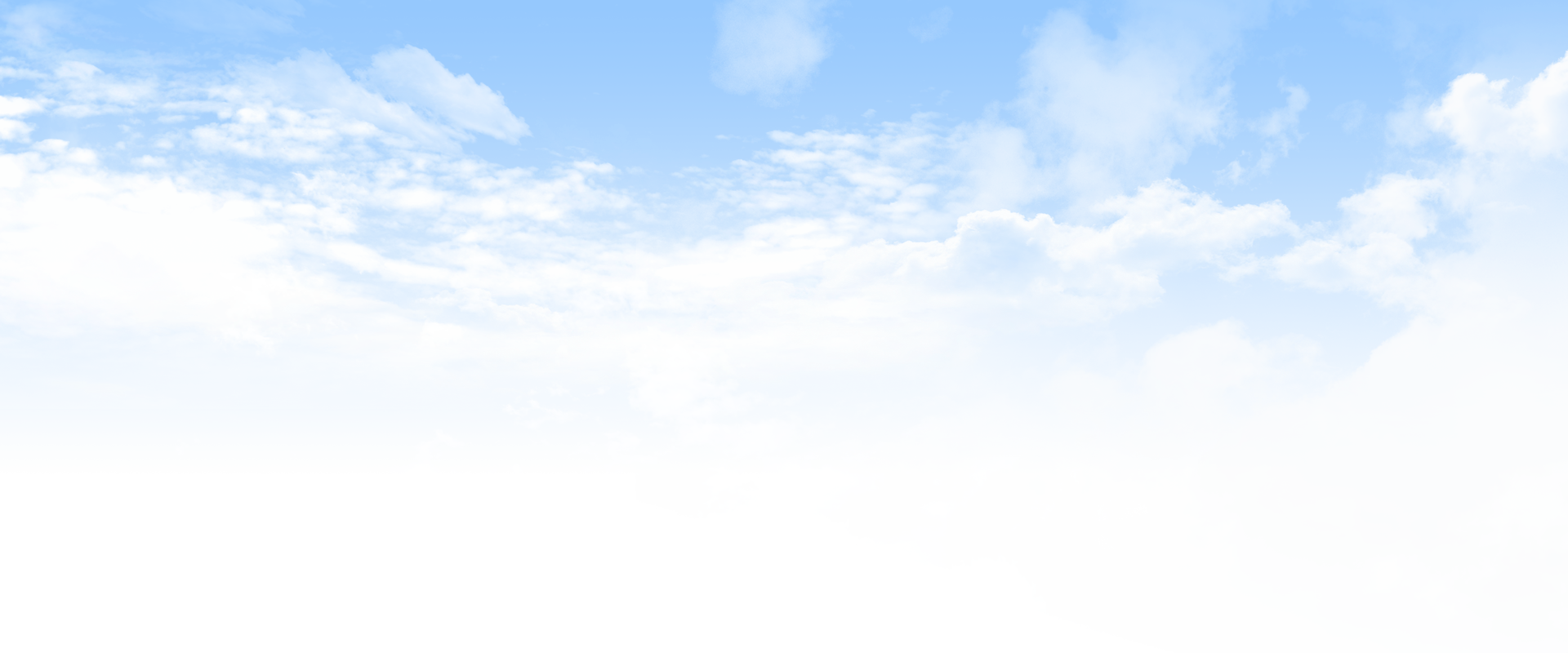 Blue Sky White Border (1920x800), Png Download