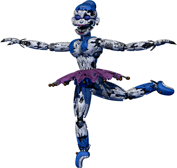 Nightmare Ballora (750x714), Png Download