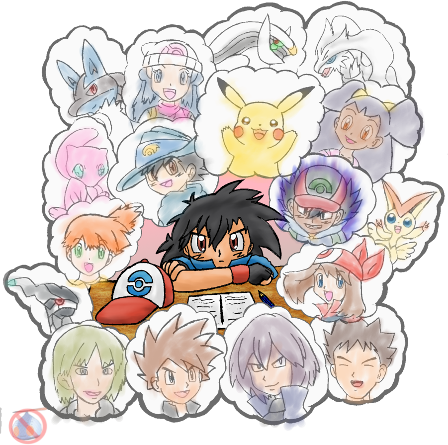Pokémon Images Characters Hd Wallpaper And Background (900x907), Png Download