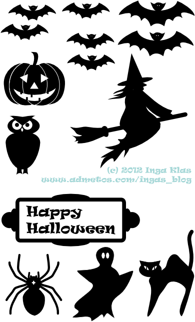 Halloween Icons Png (500x707), Png Download