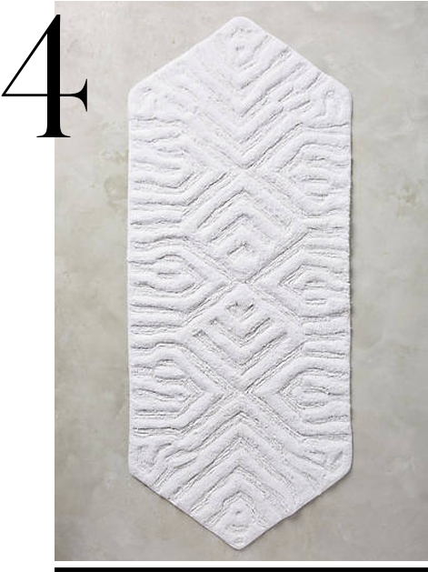 Vane Bath Mat Anthropologie Top 10 Bath Mats Home Improvement (535x633), Png Download