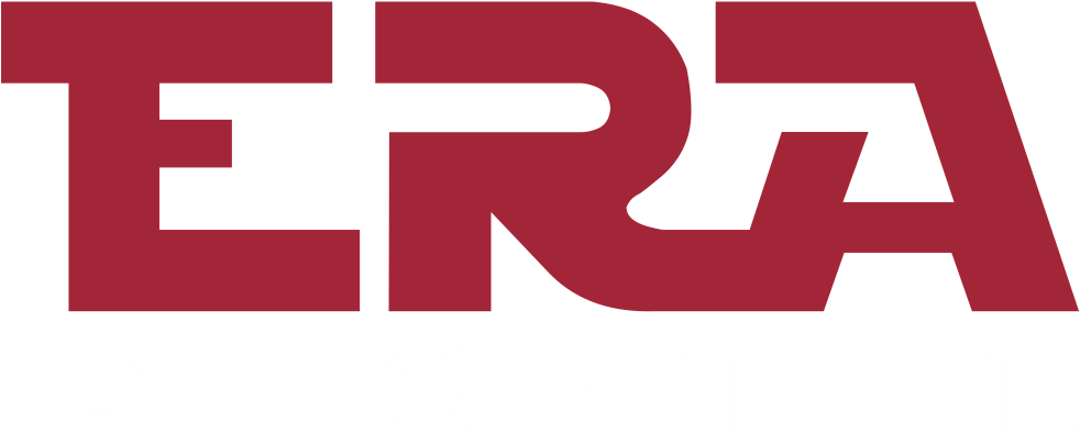 Era Logo Bordo Beyaz (1001x421), Png Download