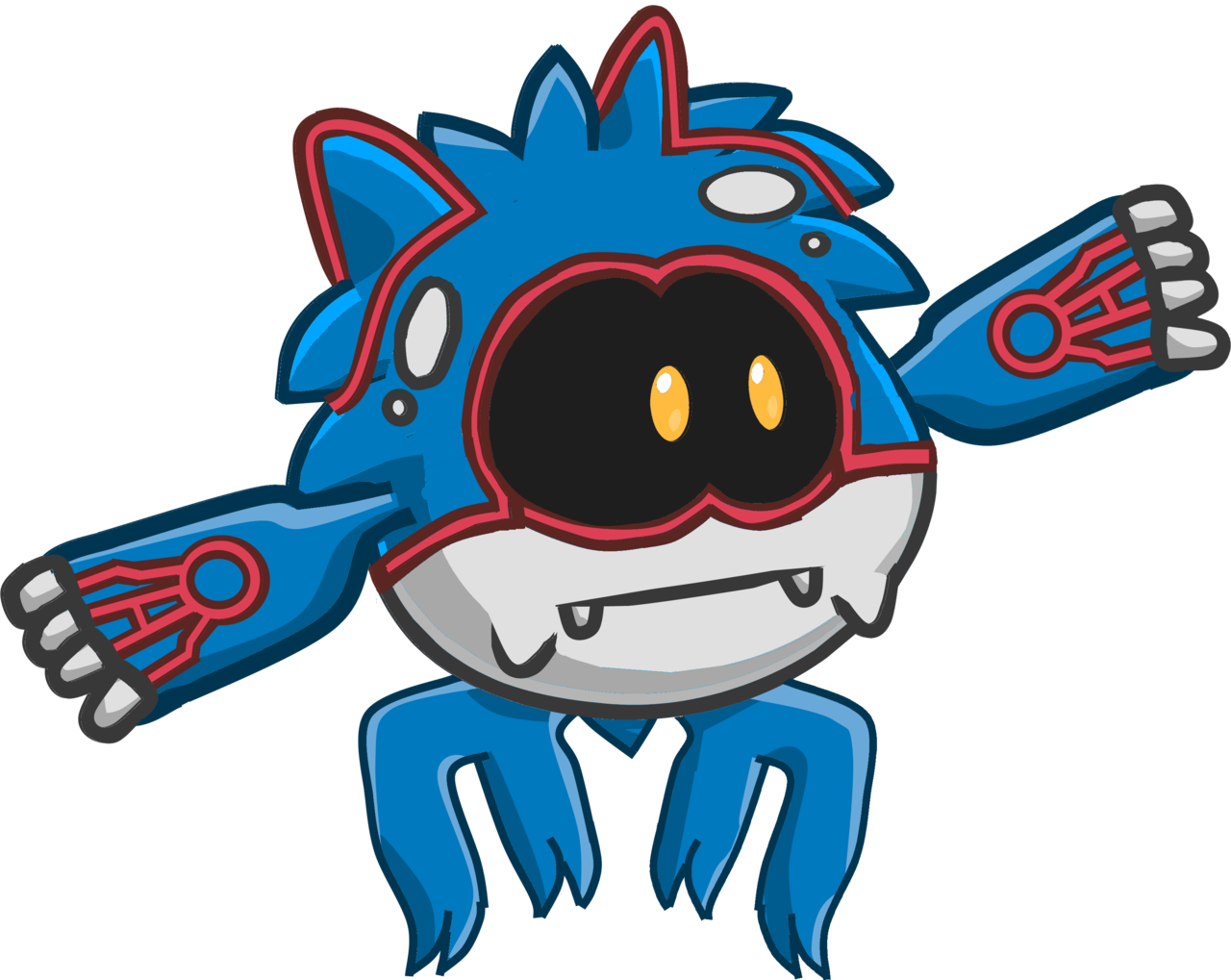 Puffle Kyogre (1280x1019), Png Download