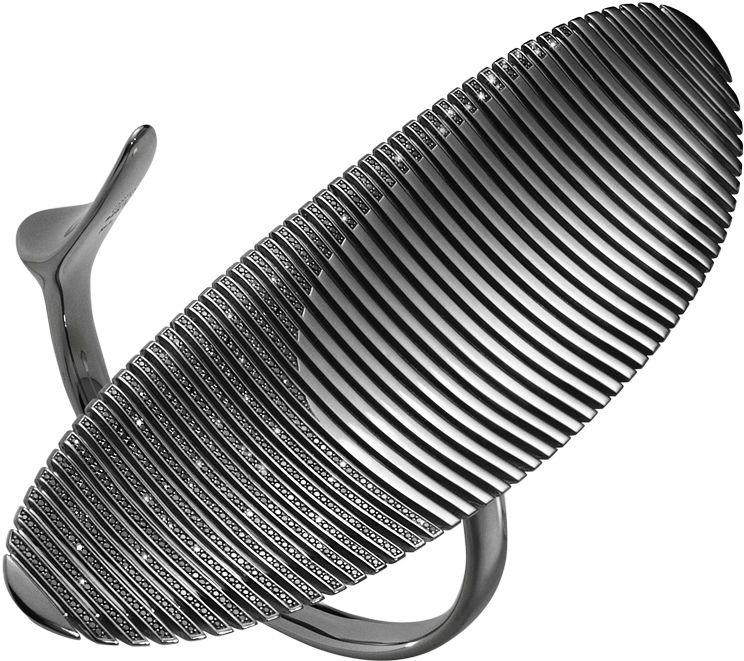 Lamellae Long Bangle (1200x1200), Png Download