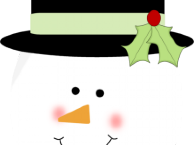 Drawn Snowman Head (640x480), Png Download