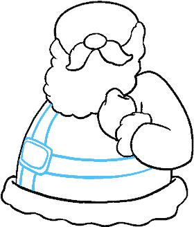 How To Draw Santa Claus In A (678x600), Png Download