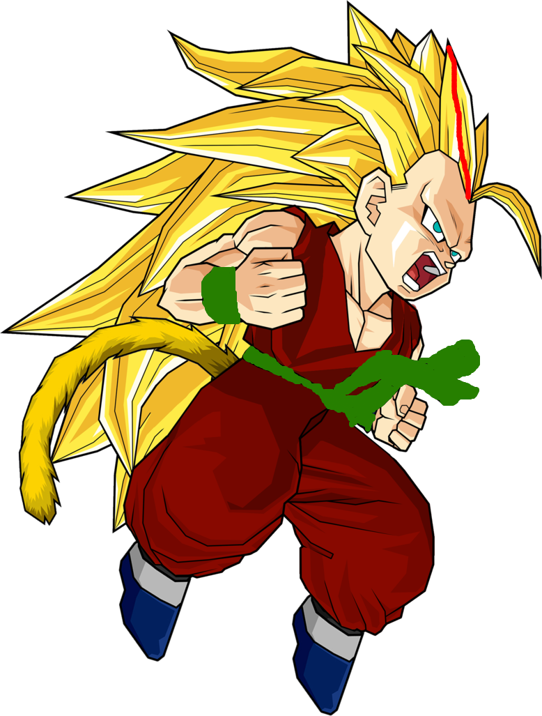 Kid Goku Ssj3 (778x1027), Png Download