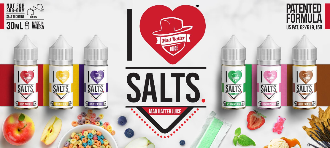 Nicotine Salt E-juice, Pod Mods, Cartridges, Salt Nic (2020x500), Png Download