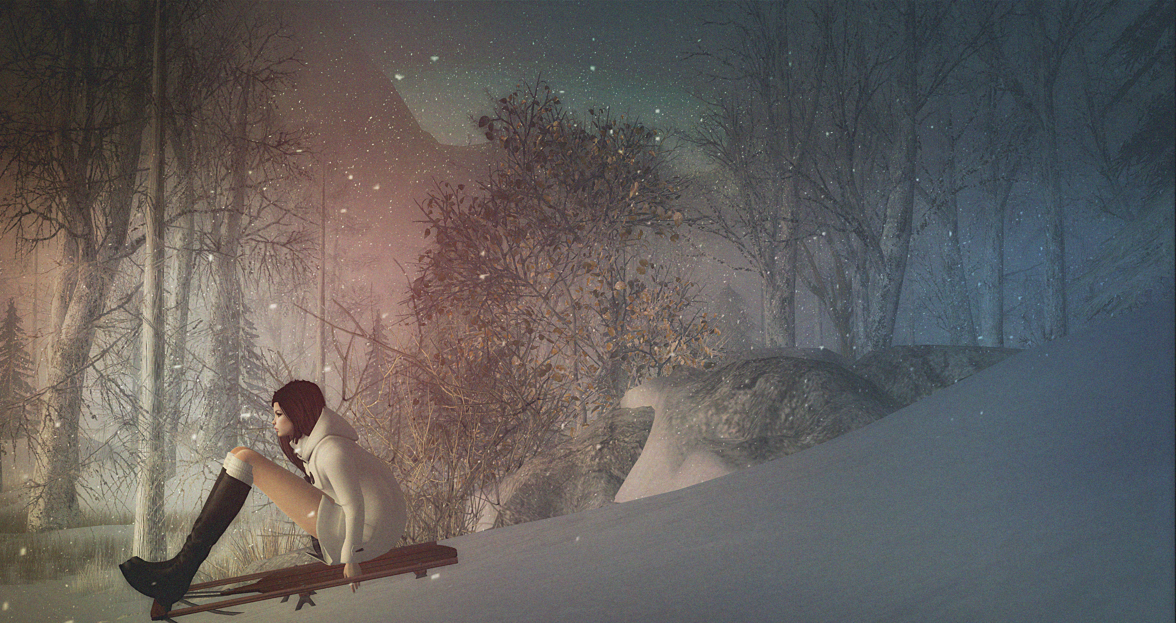 The Winter Trace Sim, By Renowned Landscaper And Decorator (4000x2119), Png Download