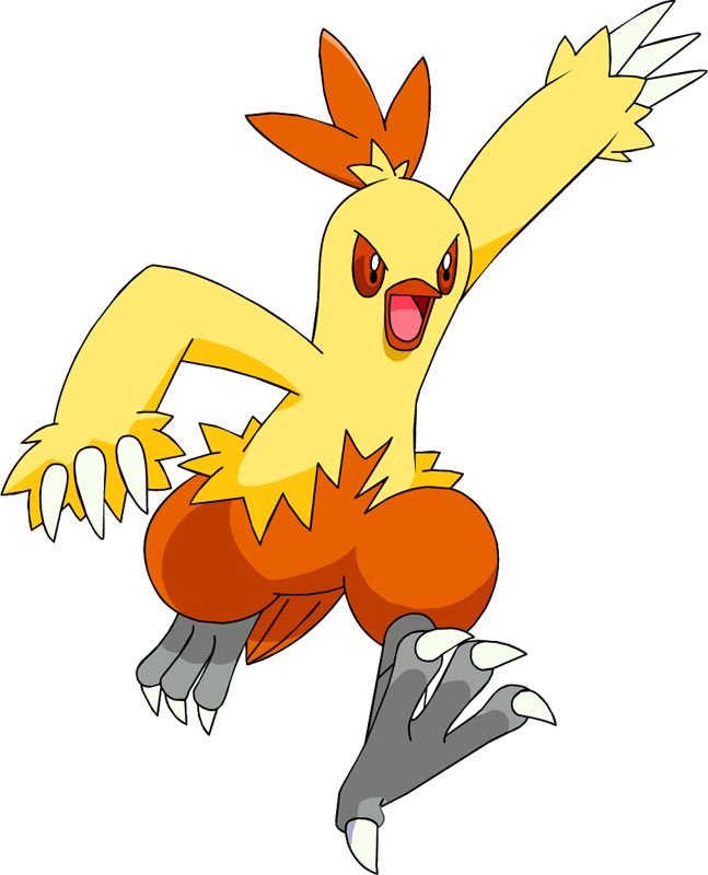 Pokemon Shiny-combusken Is A Fictional Character Of (647x800), Png Download