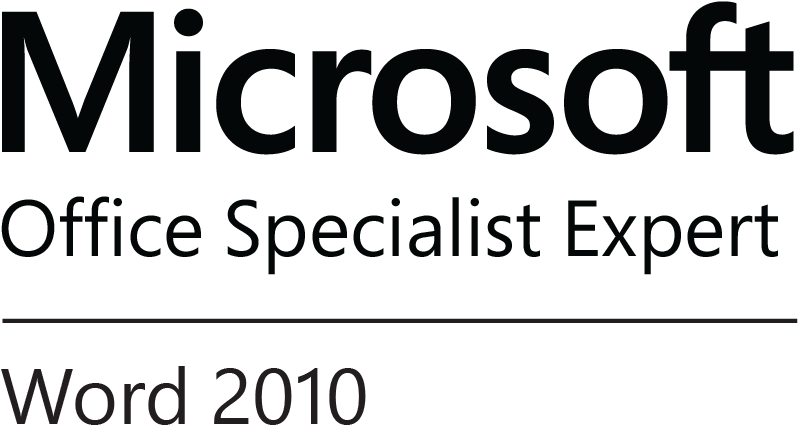 Microsoft Certified Word Expert Logo (1088x698), Png Download