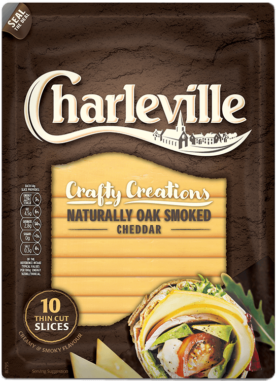 Naturally Oak Smoked Thinly Sliced White Cheddar (1200x800), Png Download