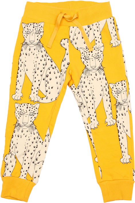 Mini Rodini Snow Leopard Sweatpants (960x720), Png Download