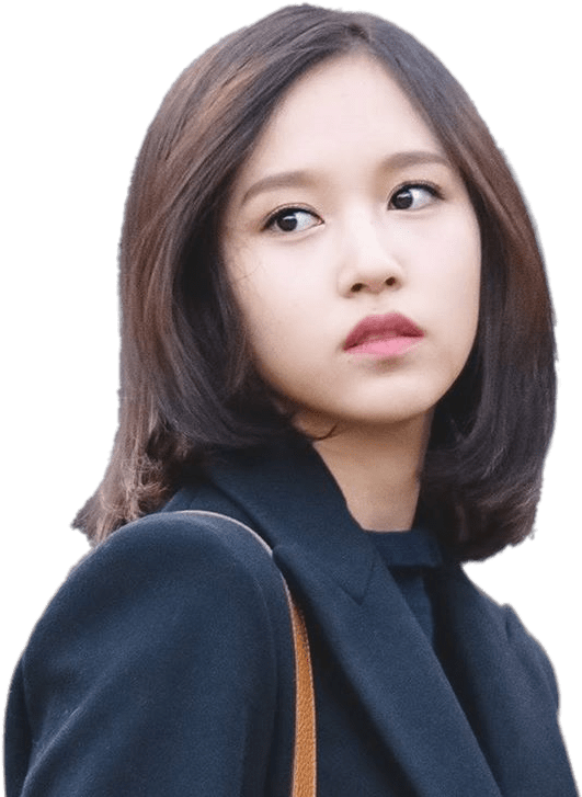 Twice Mina Looking Sidewards (750x750), Png Download