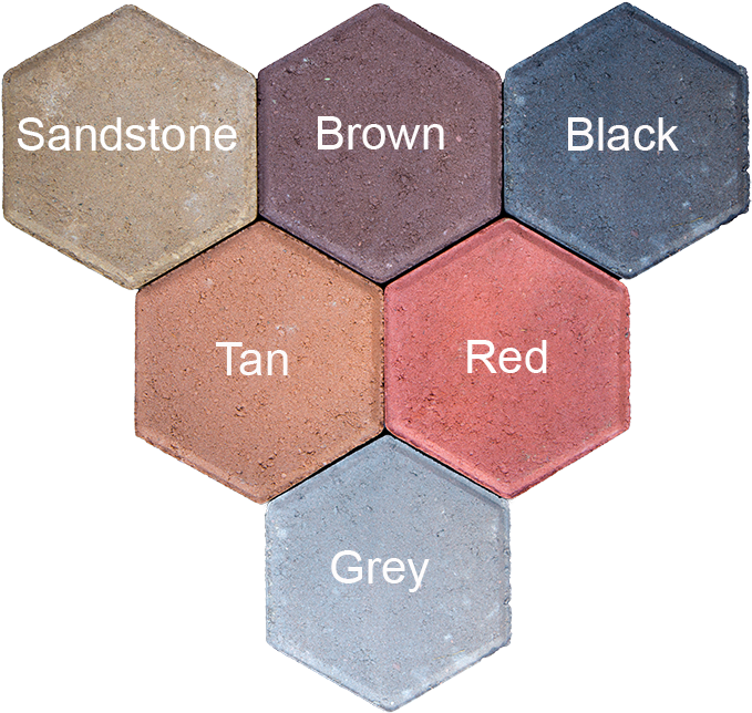 Hexagon Paver 50mm (780x768), Png Download