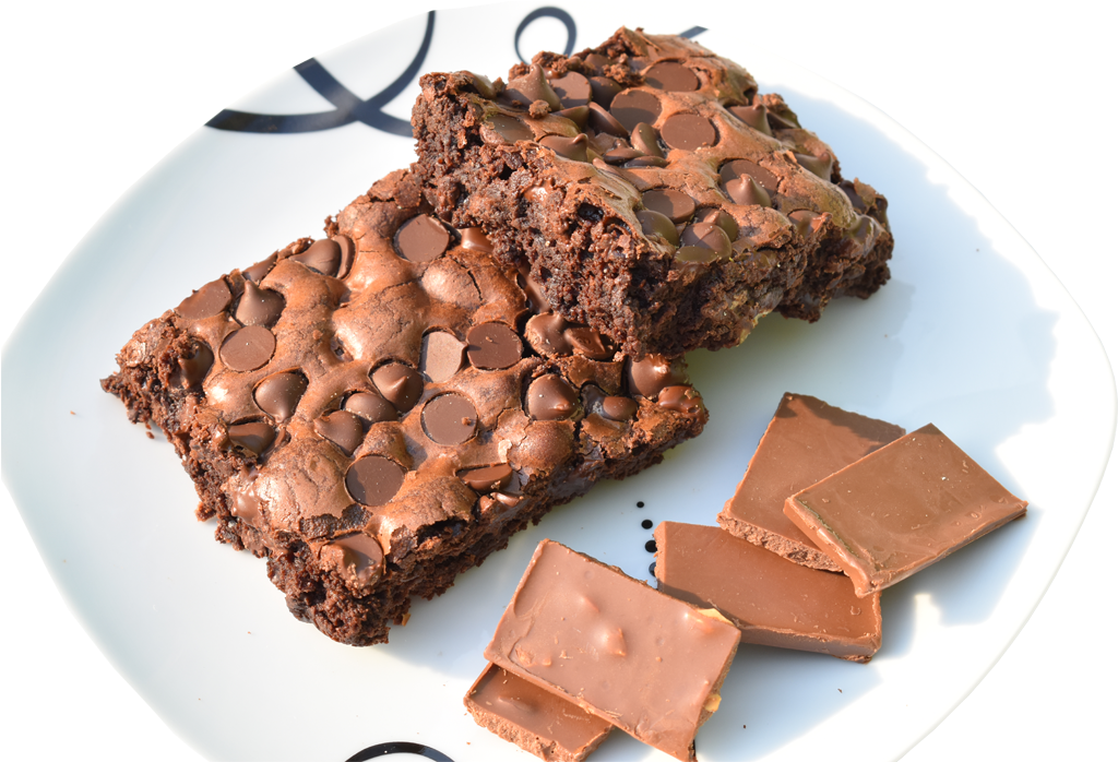 Brownie Con Chispas (1024x1024), Png Download