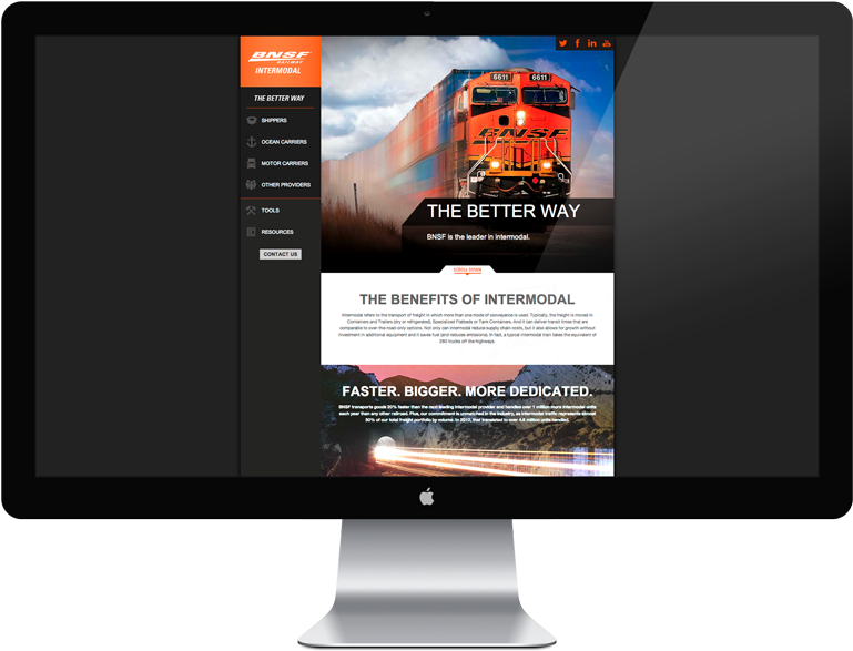 Keller Foster Website Bnsf Intermodal (1000x792), Png Download