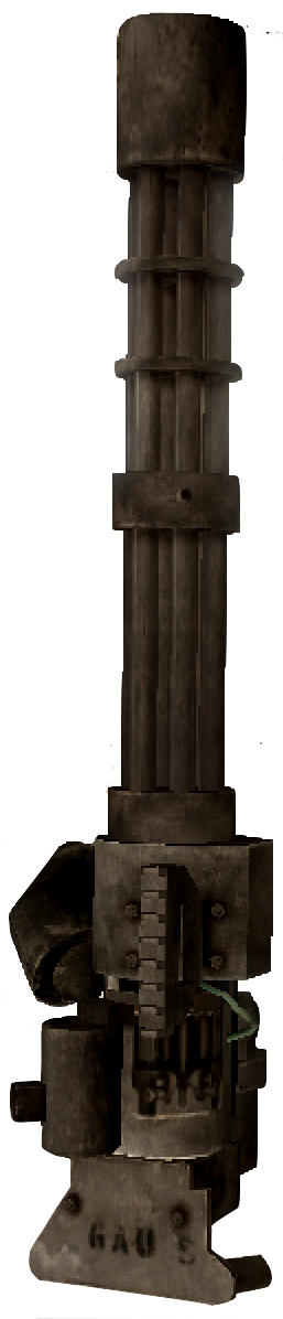 Minigun 3rd Person Mw2 (257x1196), Png Download