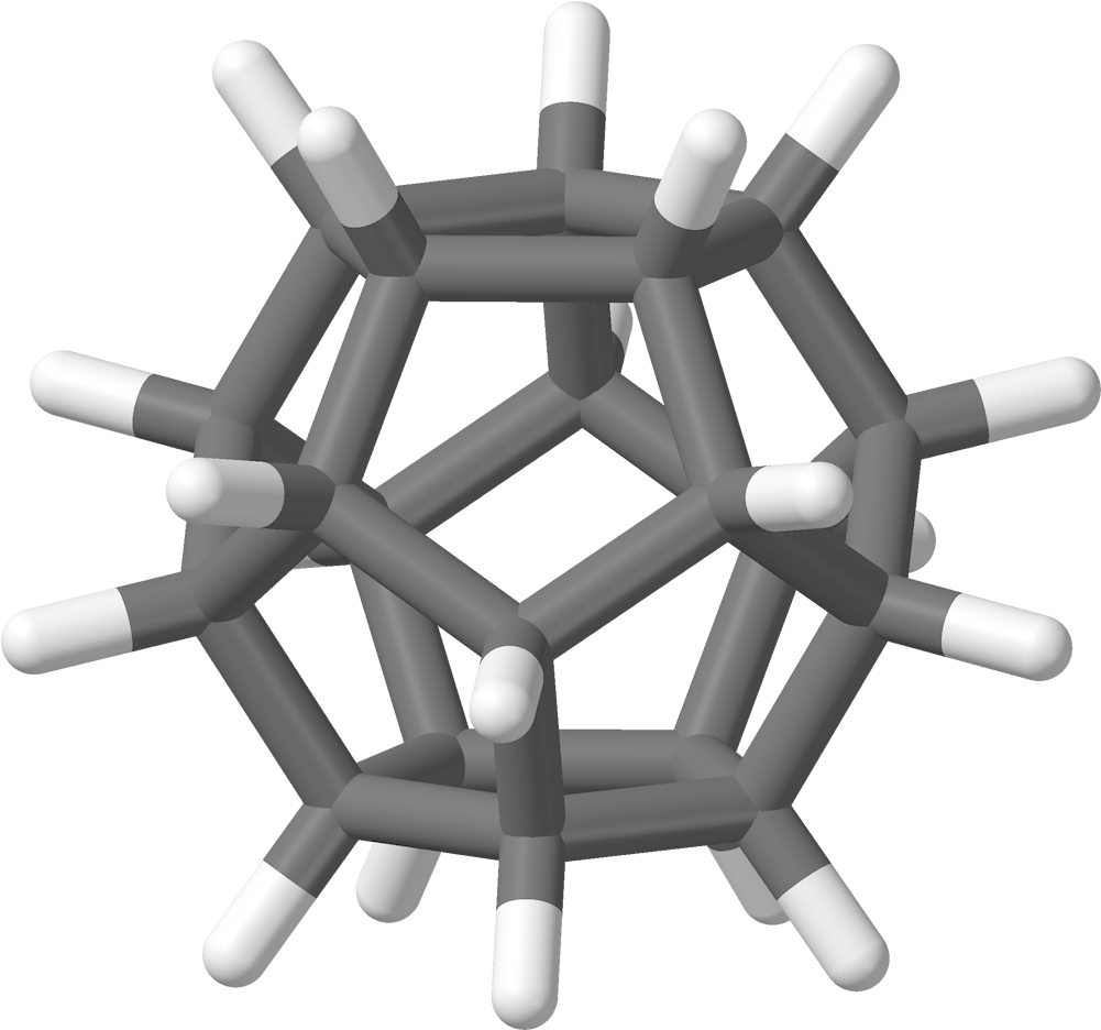 Dodecahedrane 3d Sticks (1100x1035), Png Download