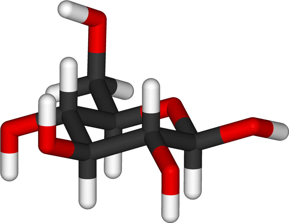 Beta D Glucose 3d Sticks (1100x872), Png Download