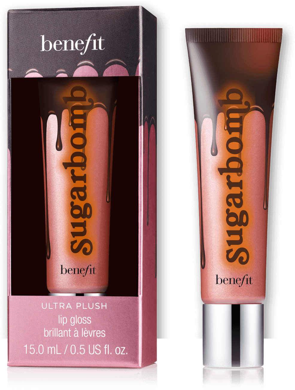 Sugarbomb Ultra Plush Sparkly Pink Lip Gloss (1220x1380), Png Download