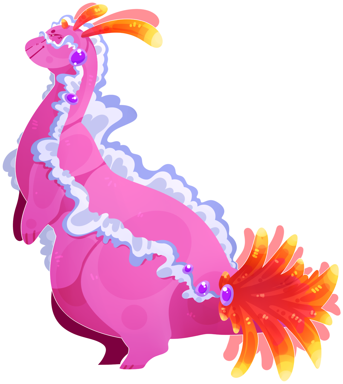 I Made A Goodra Based Off A Sea Slug She's Very Pretty (1280x1322), Png Download