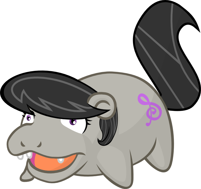 Octavia Melody, Safe, Simple Background, Slowpoke, (851x797), Png Download