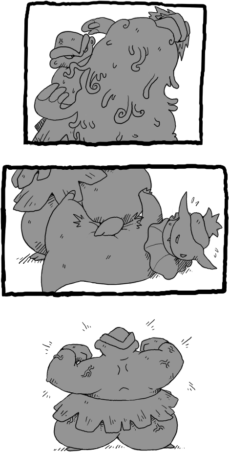 Bluewind Then Brought Out His Own Hariyama, Which Faced (476x954), Png Download