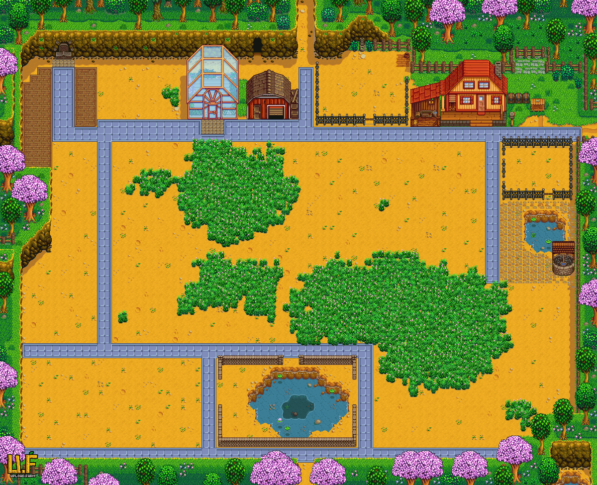 Wip Of My Farm In Stardewvalley Pic (1200x975), Png Download