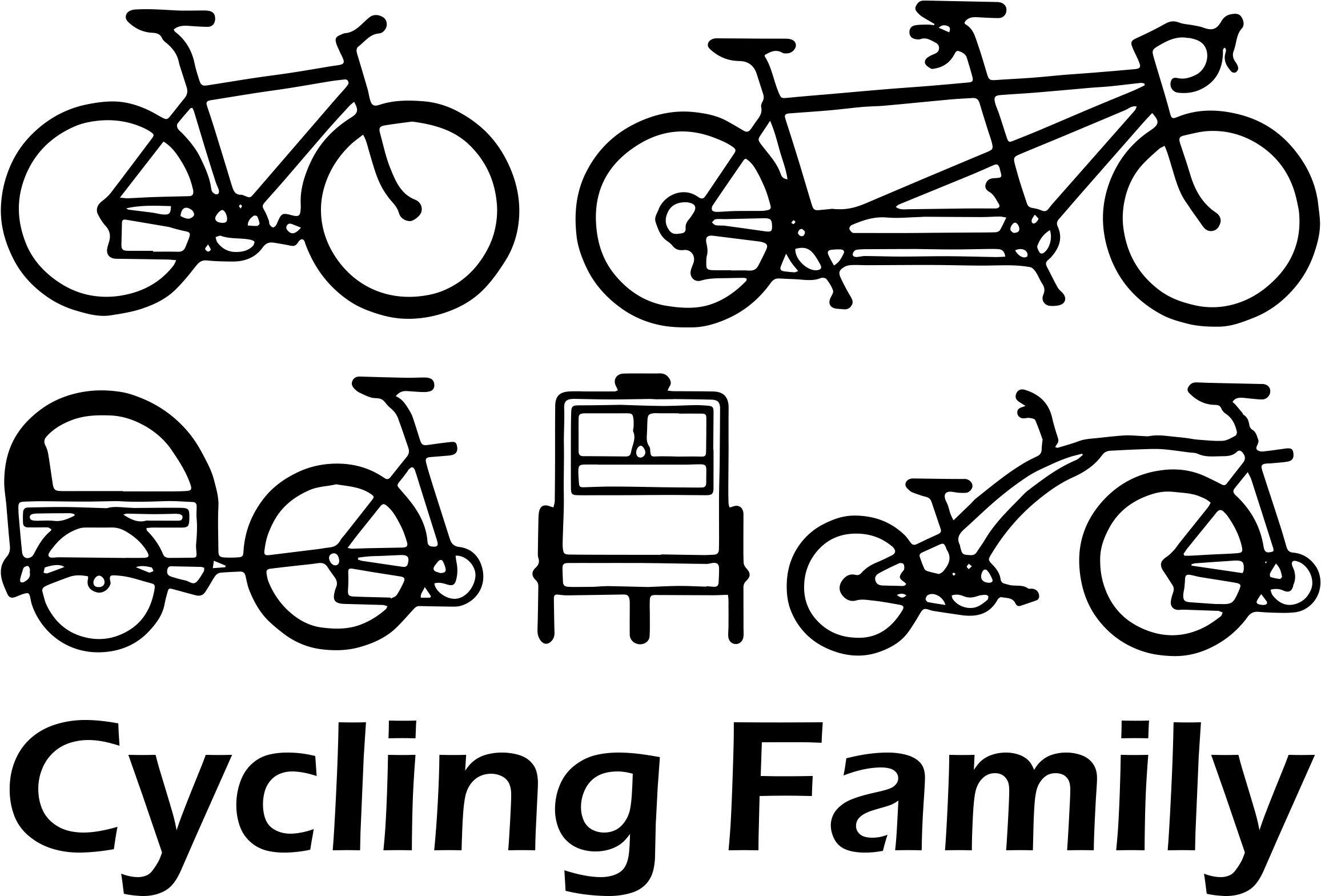 0270 Cycling Family (2400x3200), Png Download