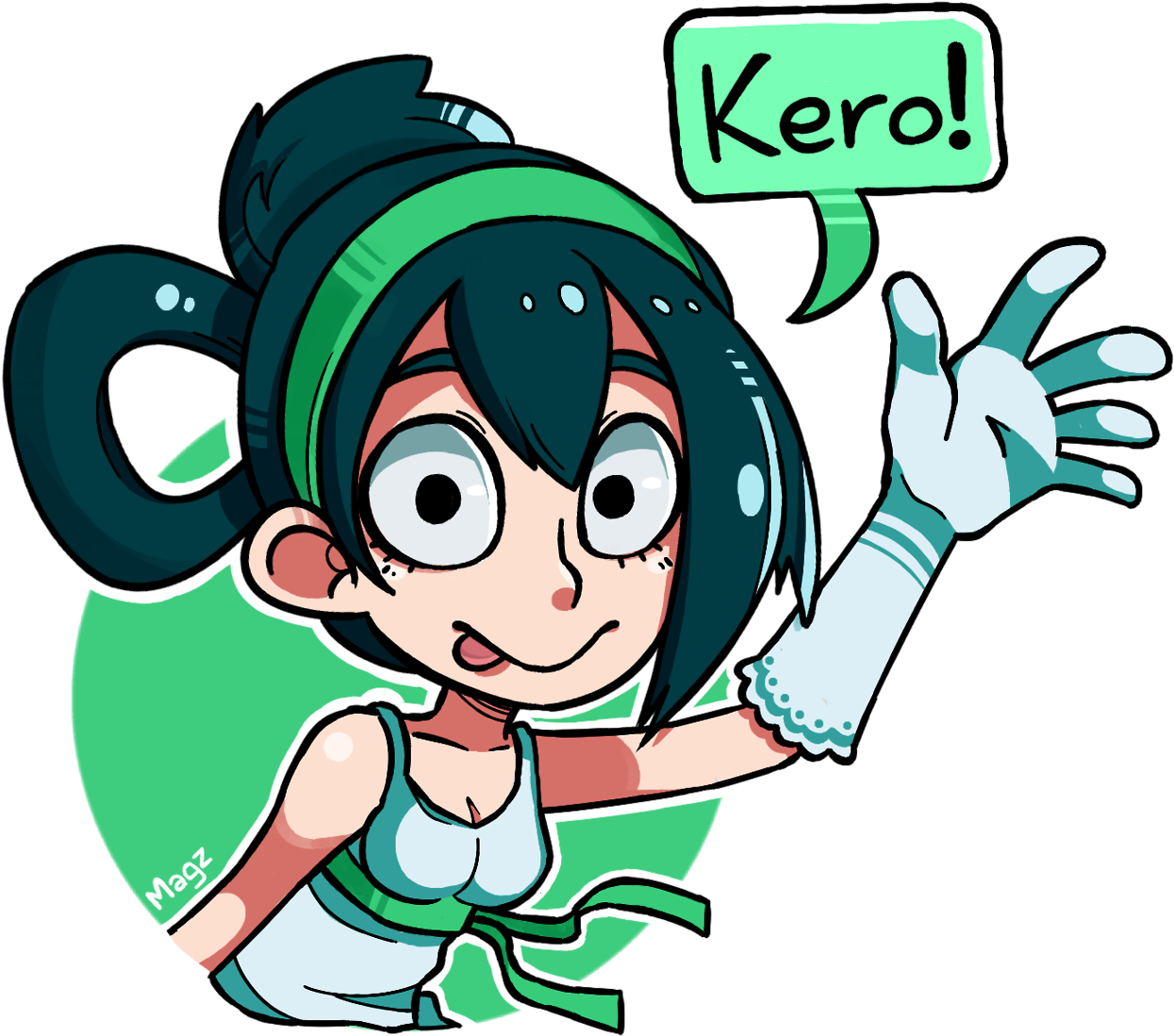 Boku No Hero Academia Bnha Tsuyu Asui Magzart Hiimmagz (1280x1280), Png Download