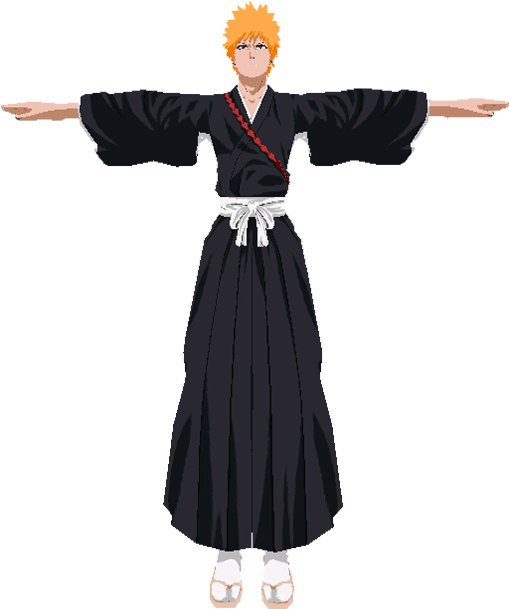 Ichigo Bankai Outfit (984x624), Png Download