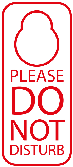 Similar Card Pvc Sign On A Hotel Door (1011x638), Png Download
