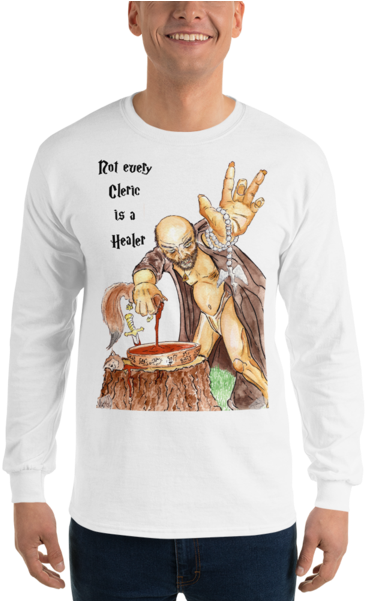 "not Every Cleric Is A Healer" Long Sleeve T-shirt (600x600), Png Download