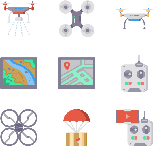 Drones (600x564), Png Download
