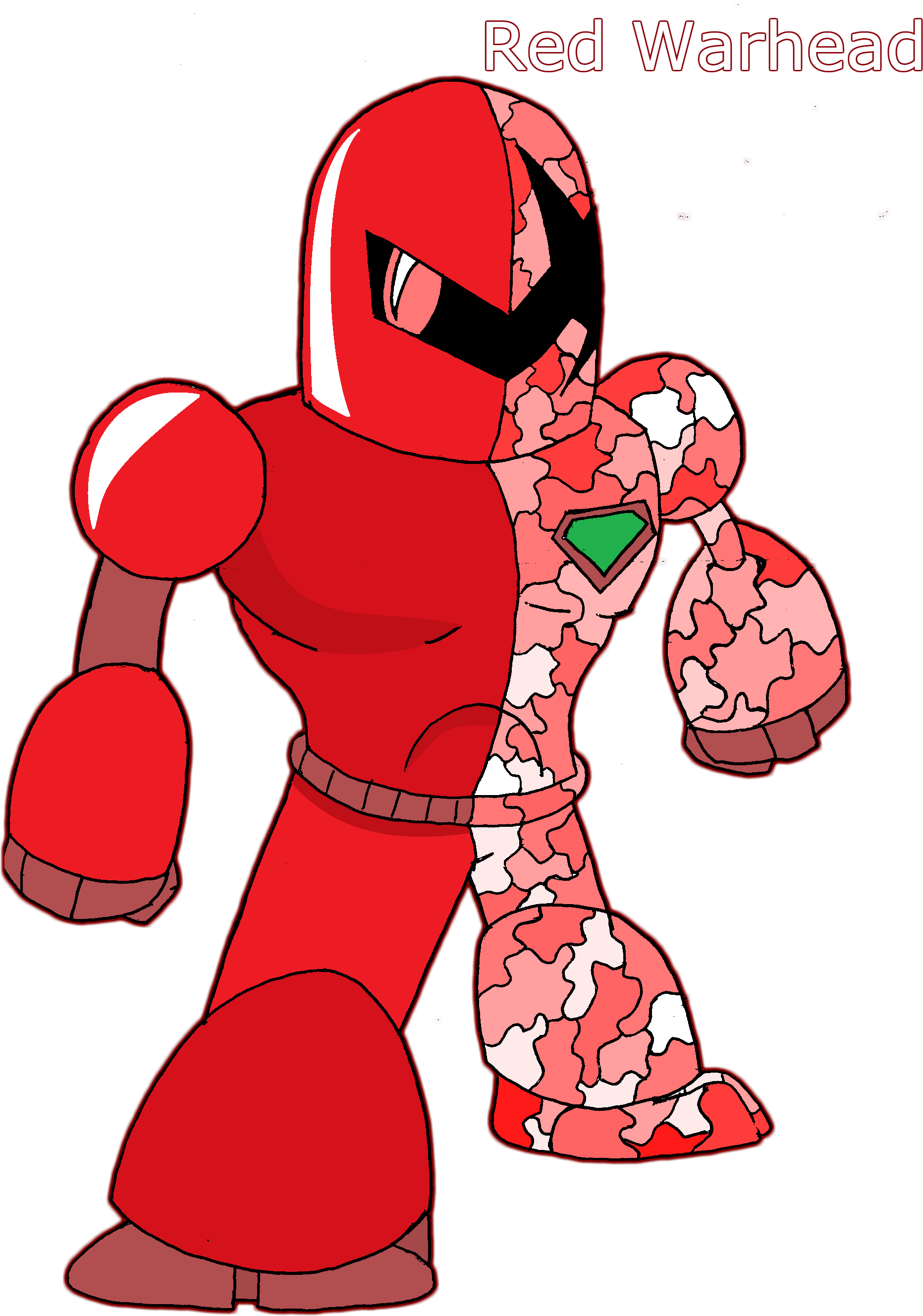 Red Warhead Concept (1929x2705), Png Download