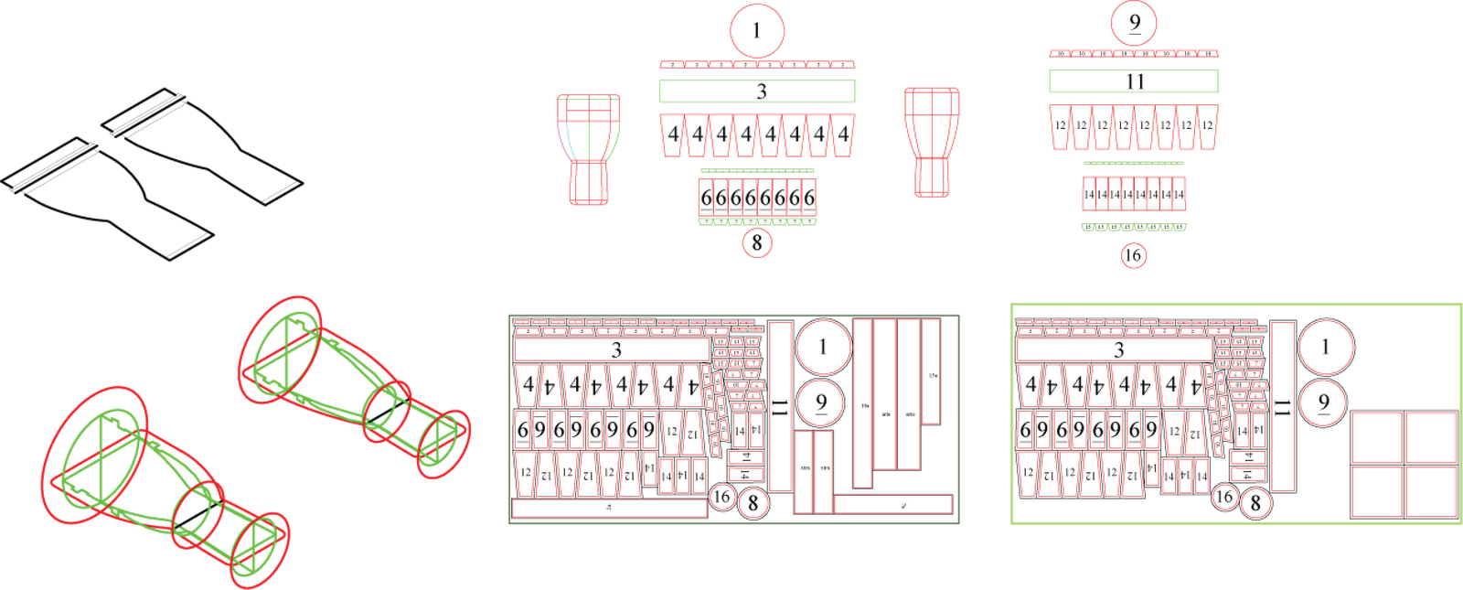 I Then Drew Up A 3d Plan In Autocad, Flattened The (1600x645), Png Download