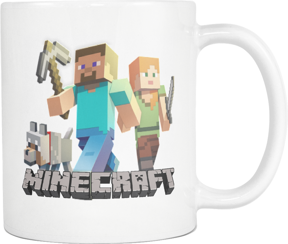 Minecraft Image In Style On Gift Coffee Mug (1024x1024), Png Download
