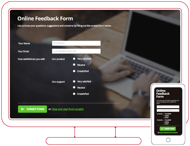 Wordpress Feedback Form Plugin (646x495), Png Download