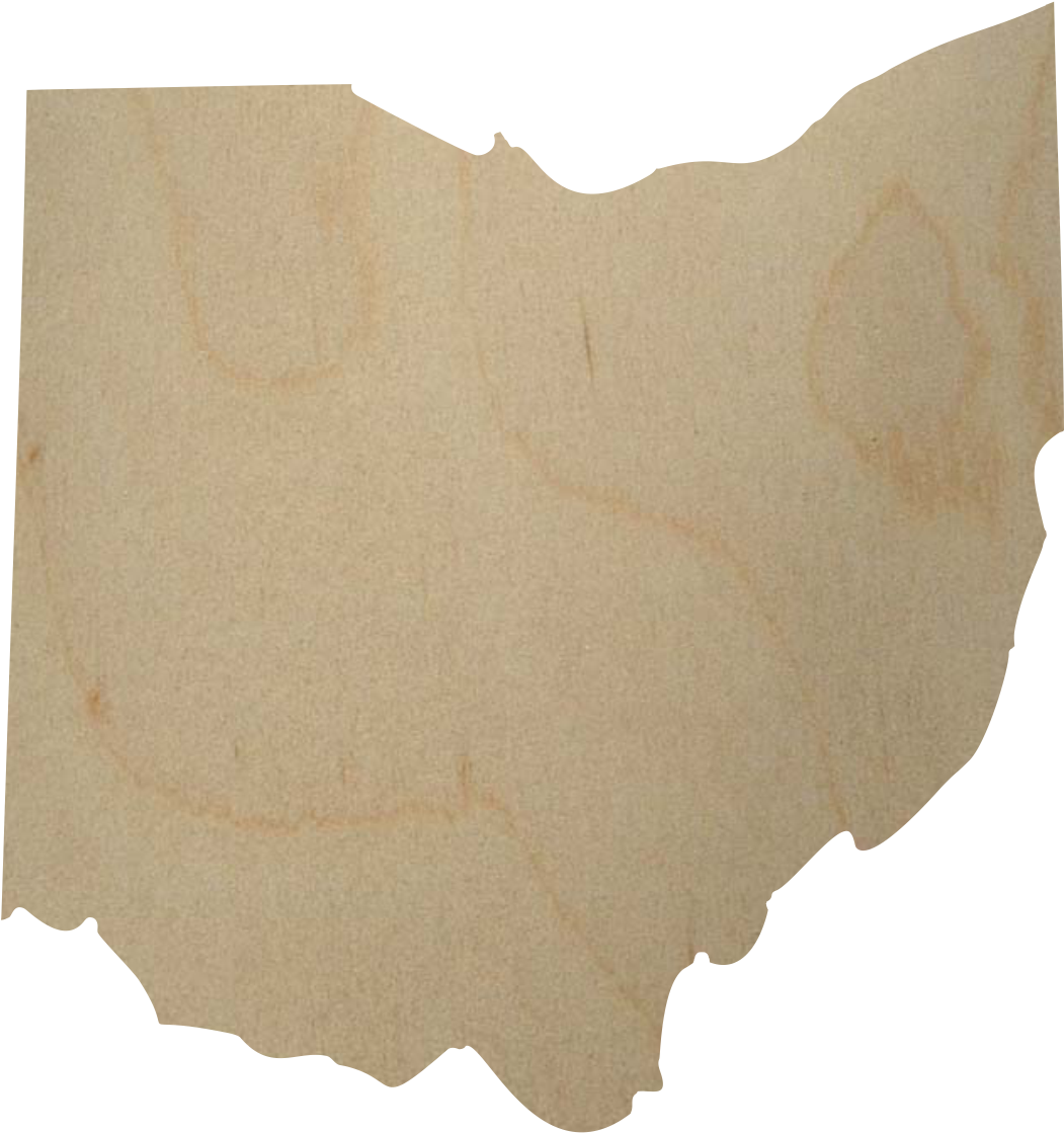 Wooden Ohio Cutout Shape (1124x1690), Png Download