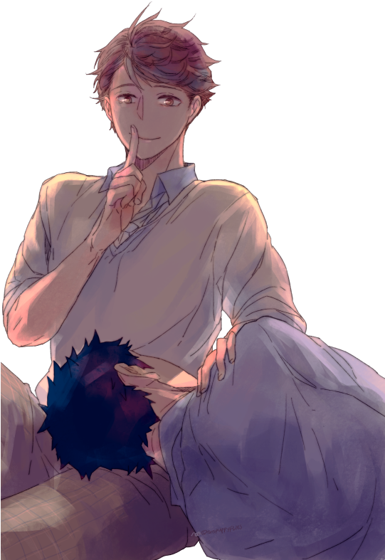 This Puppy Flies Too Oikawa X Iwaizumi, Kageyama, Nishinoya (540x810), Png Download