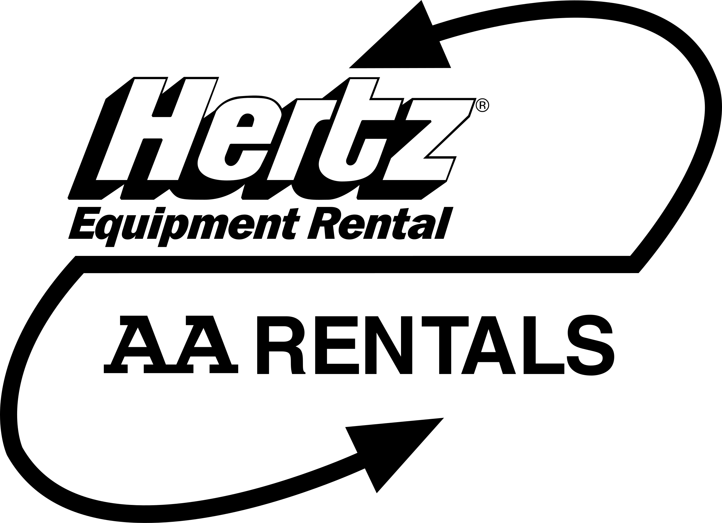 Hertz Aa Rentals Logo Png Transparent (2400x1737), Png Download