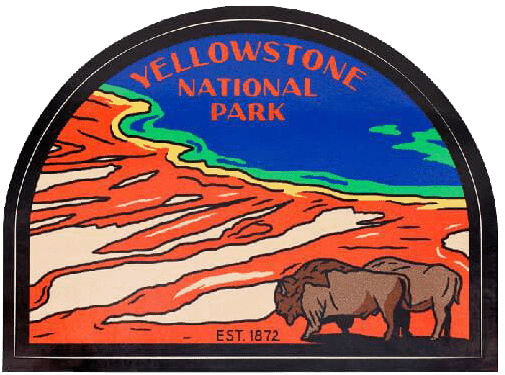 Sendero Yellowstone National Park Sticker (739x739), Png Download
