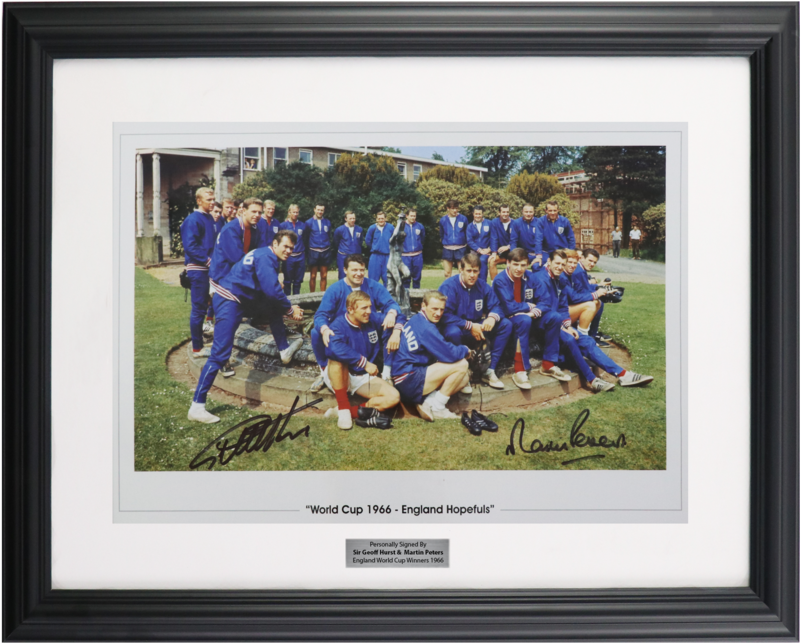 Sir Geoff Hurst & Martin Peters Signed England Photo (960x960), Png Download